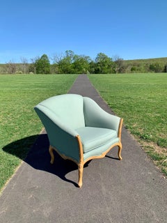Organic Faux Bois Carved Wood Lounge Arm Club Chair, Casa Stradivari