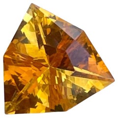 Organic Fire Orange Citrine 2.10 Carats Trilliant Cut Natural Brazilian Gemstone
