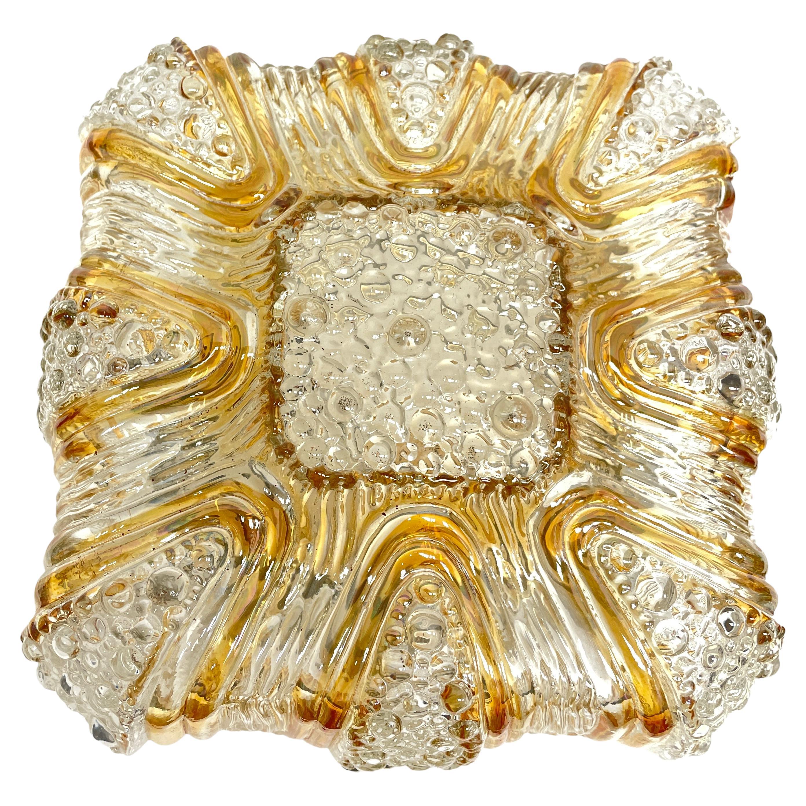 Organic Flush Mount Bubble Glass and Metal, by Massive Leuchten, Germany  For Sale at 1stDibs