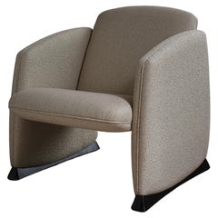 Organic Form Beige Lounge Chair, France, 1960s