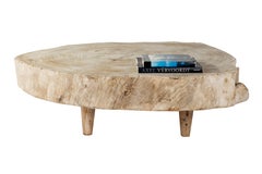 Organic Form Bleached Lychee Wood Coffee Table