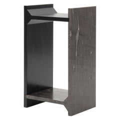 Organic Form Dark Brown Marble Side Table 55 by Frédéric Saulou