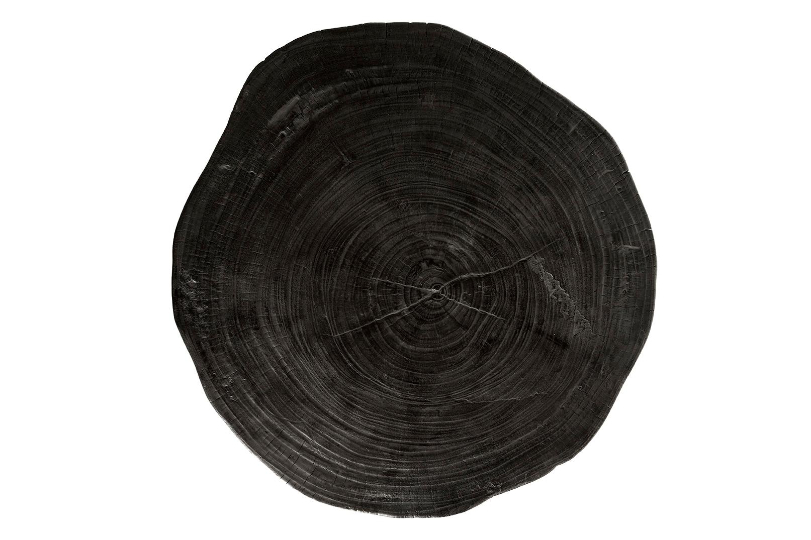20th Century Organic Form Ebonized Lychee Wood Coffee Table