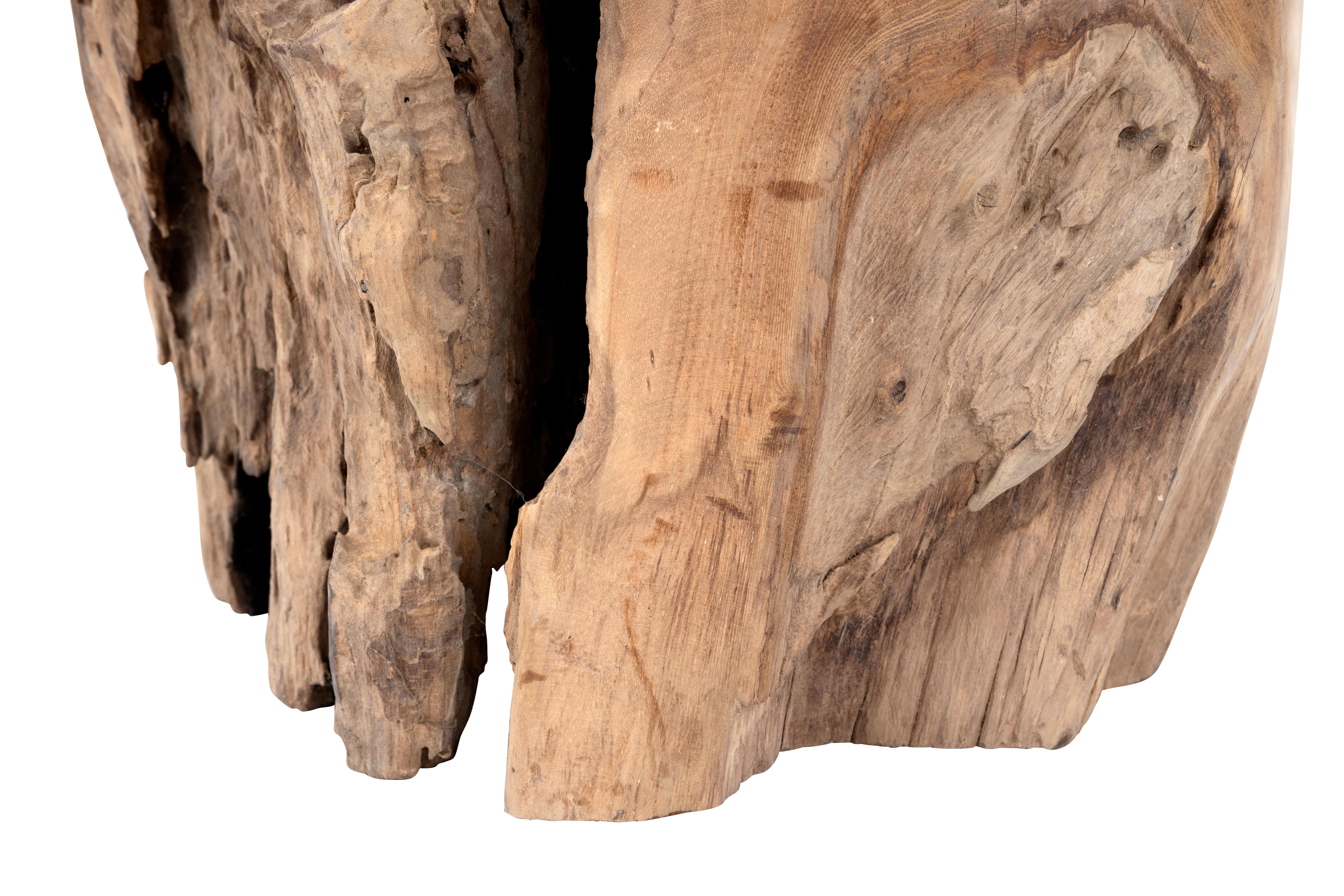 Organic Form Lychee Wood Beistelltisch  im Zustand „Gut“ im Angebot in Dallas, TX