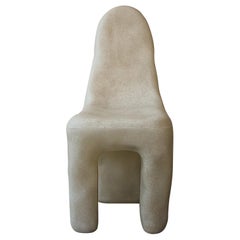 Organic Form, Natural Plain Beige Fiberglass Dining Chair by kar