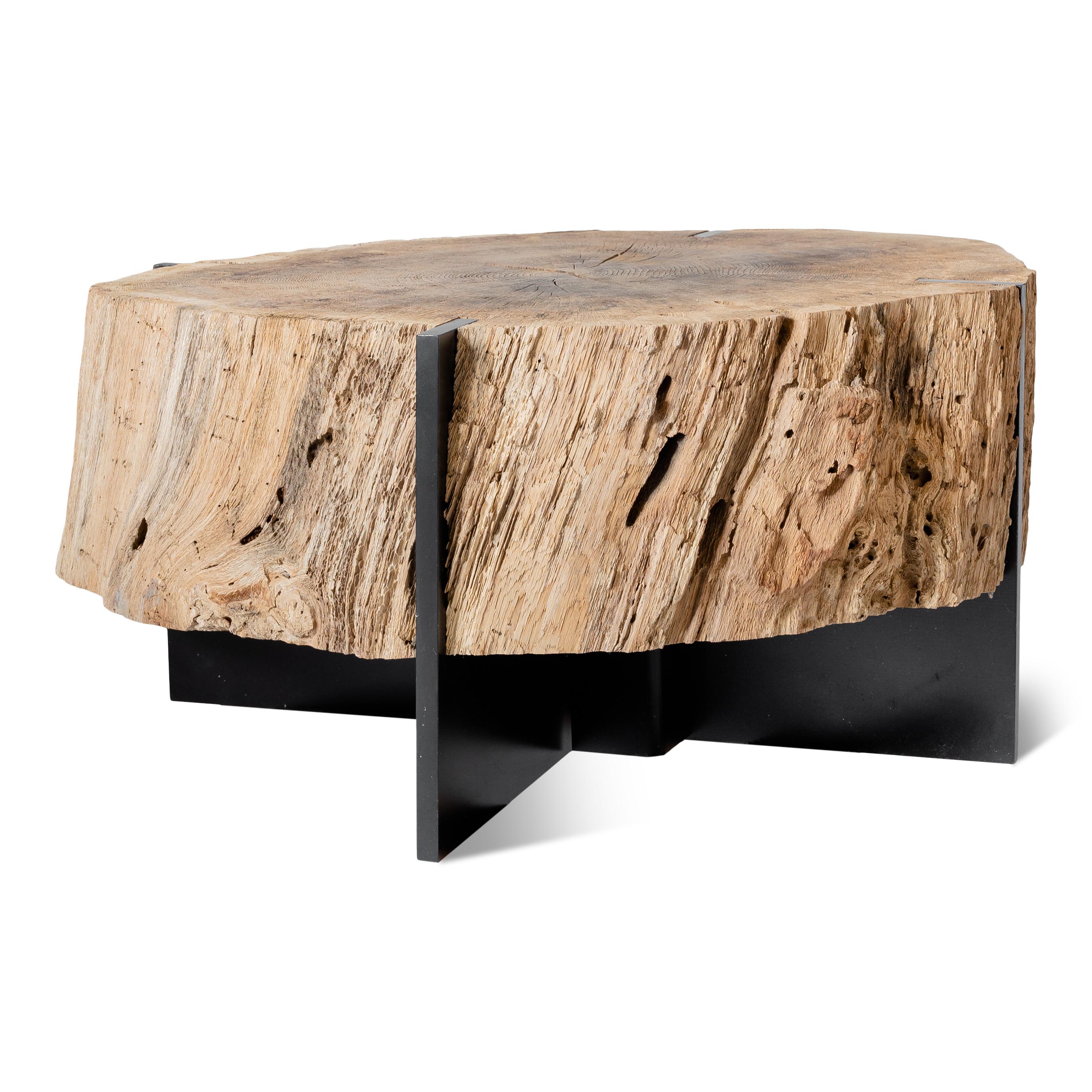 Organic Modern Organic Form Oak Side Table Medici Gardens Florence Italy For Sale