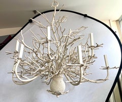 Organic Form Seaward White Coral 37" 12 Arm Large Chandelier