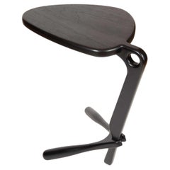 Organic Form Side Table - Broto, MEDIAN size Ebony Finish Wood 