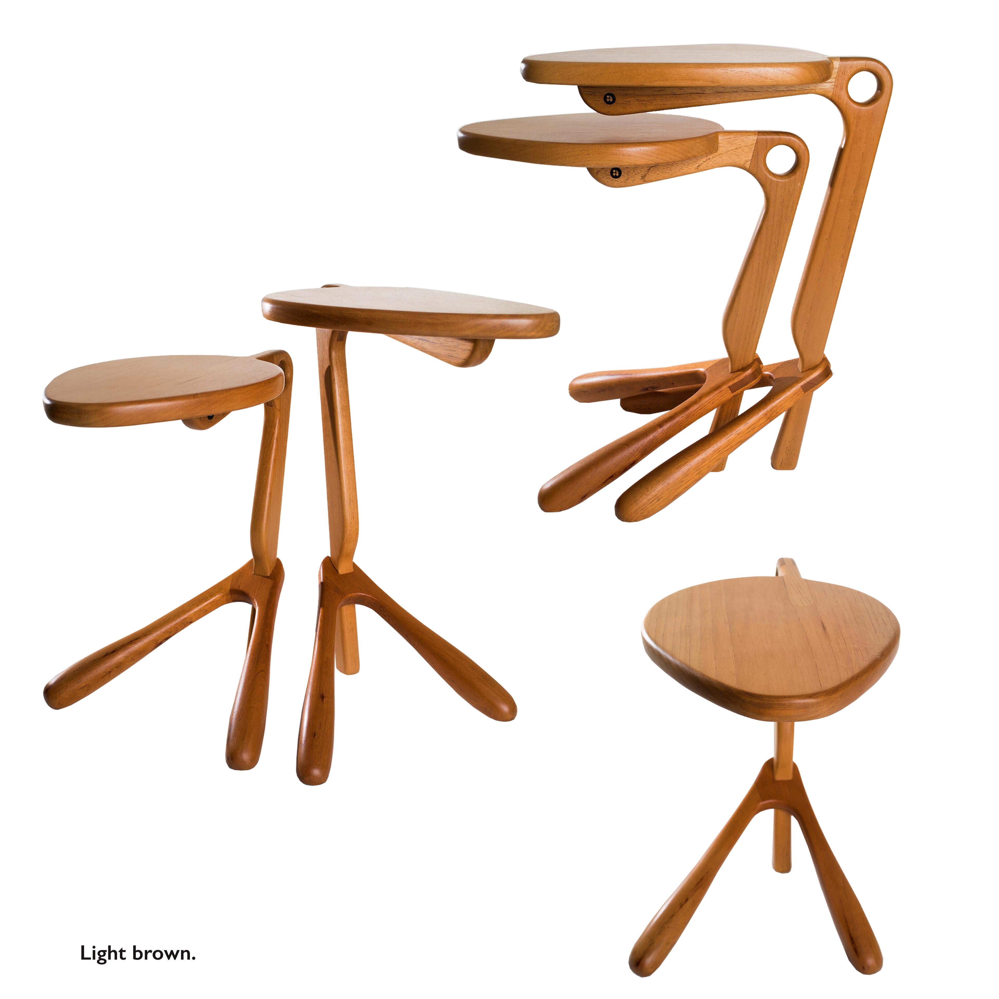 Lightweight and available in two sizes, with varying heights and tabletop designs, Broto side tables can be easily transported between spaces, accommodating a variety of usage needs. Whether used together or individually, these side tables add