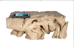 Organic Form Teak Block Coffee Table