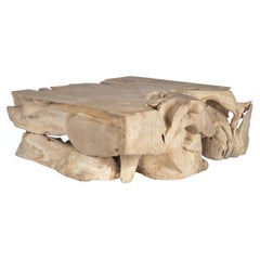 Organic Form Teak Block Coffee Table