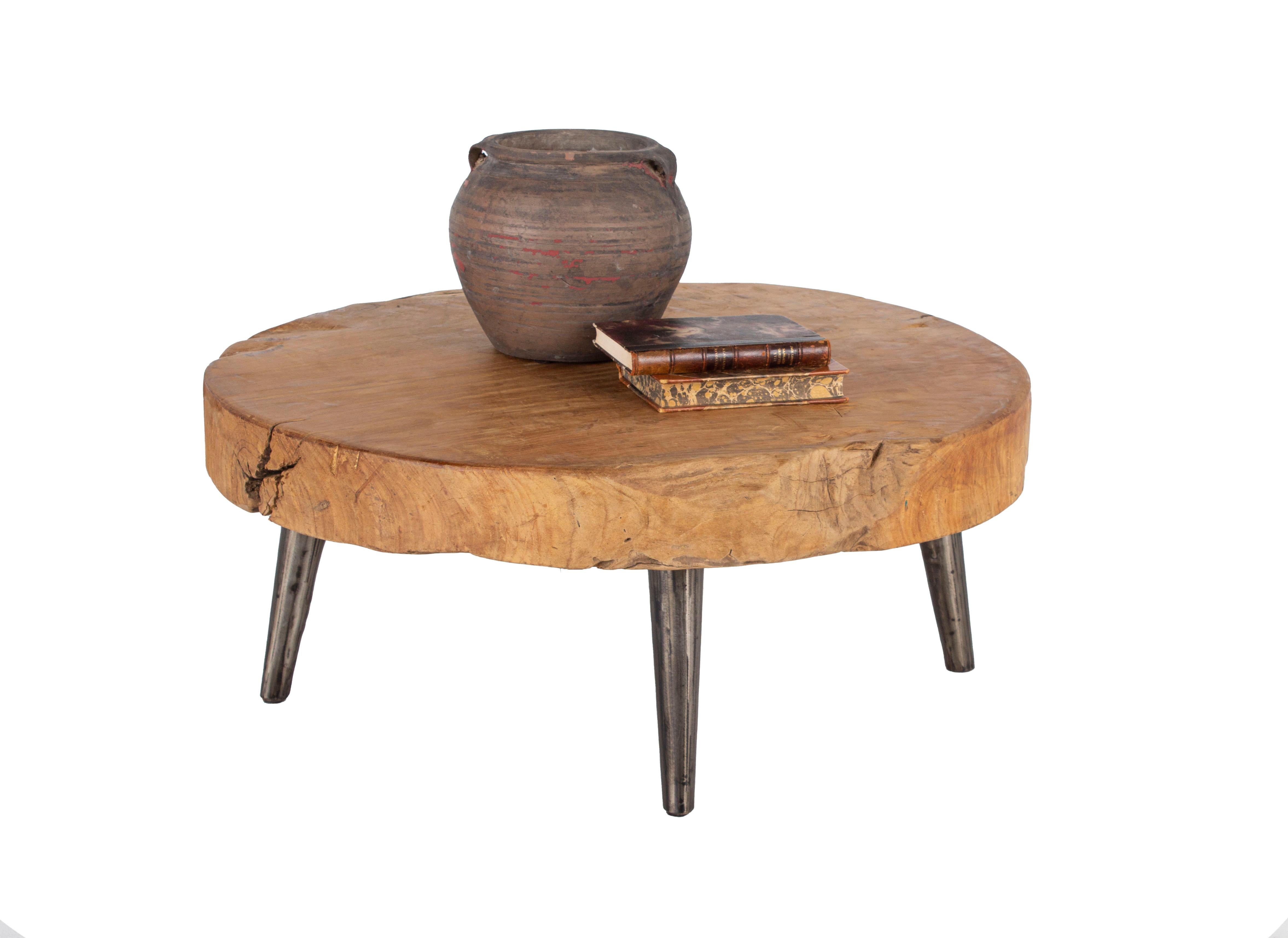 European Organic Form Teak Coffee Table