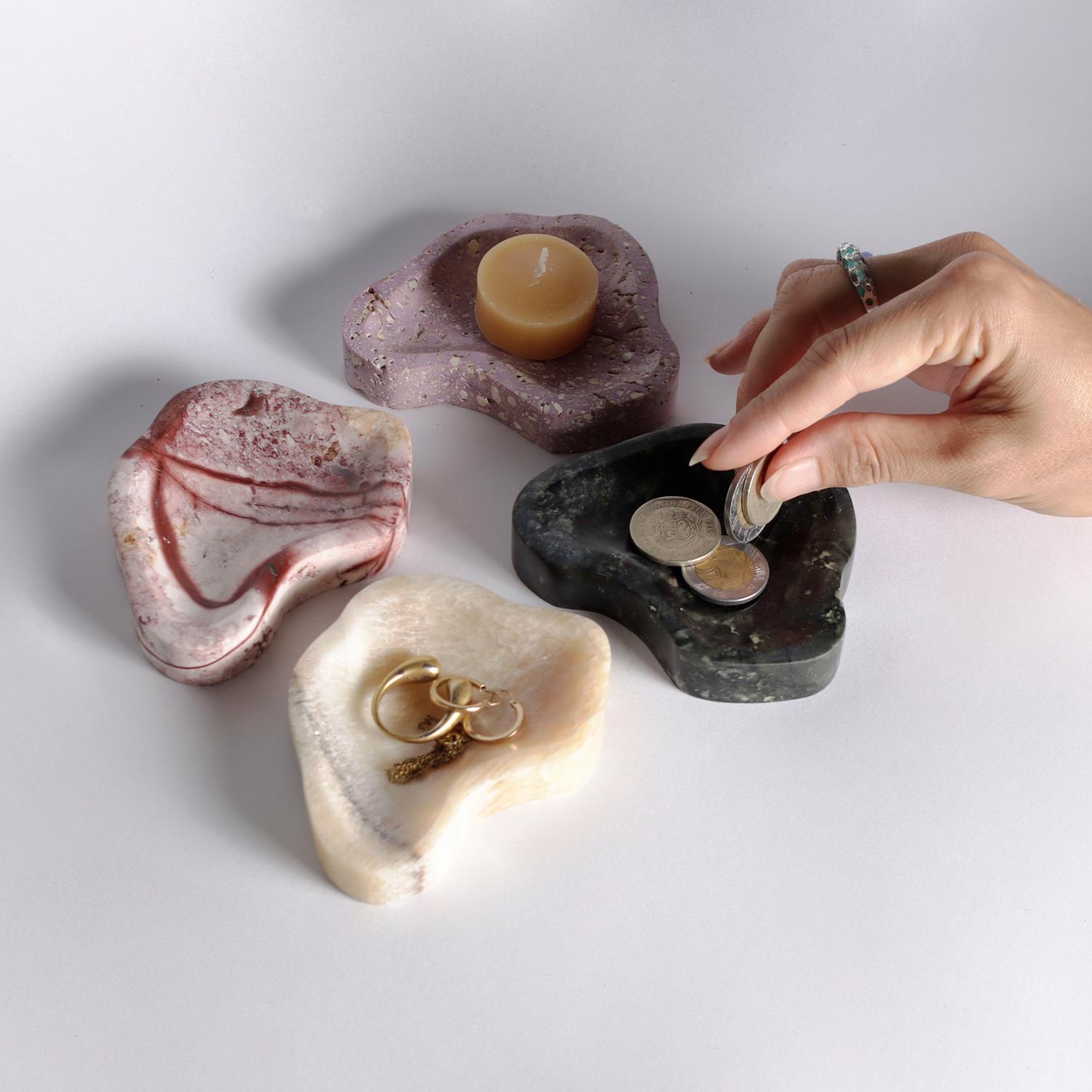 Peruvian Organic gemstone catchall dish 4