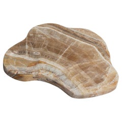 Tabla de servir de piedras preciosas ecológicas  & Trébede - 11" ónice cremoso
