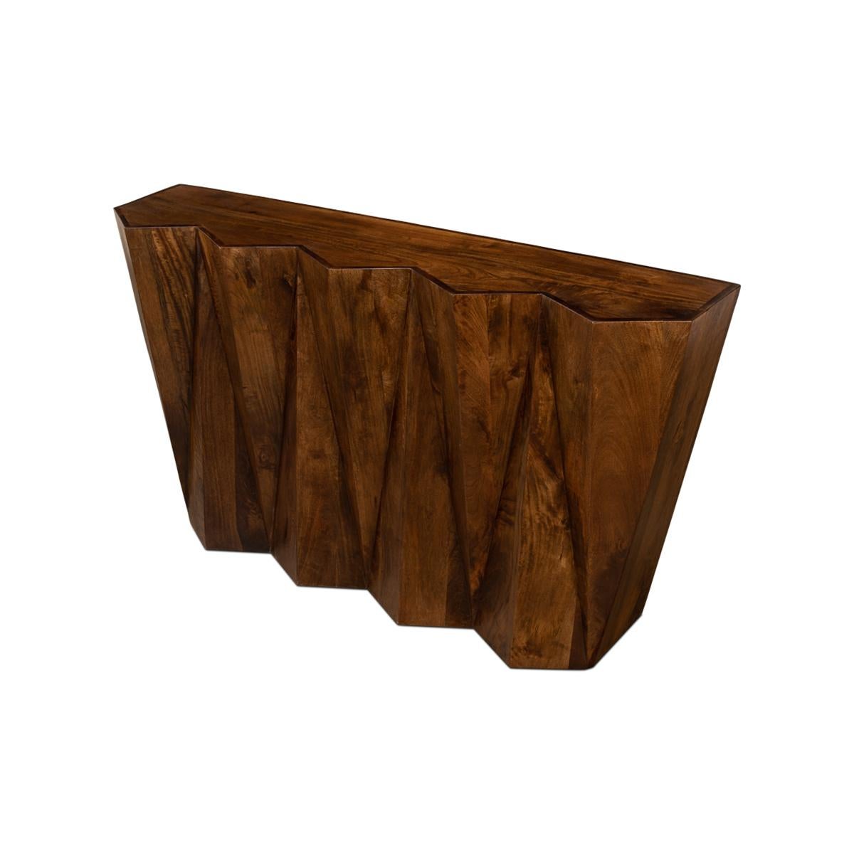 Organic Geometric Console Table For Sale 3