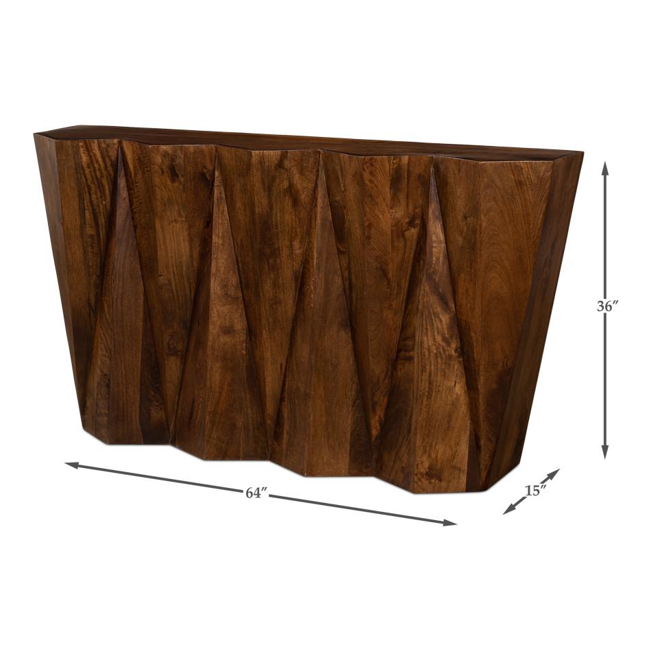 Organic Geometric Console Table For Sale 4