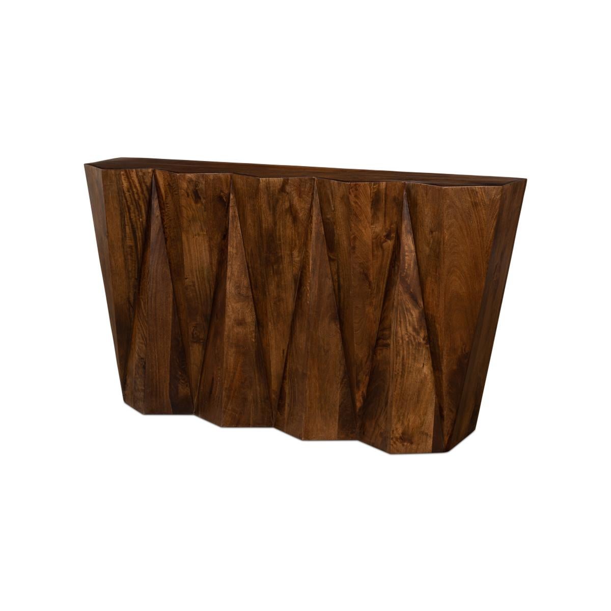 Organic Geometric Console Table For Sale