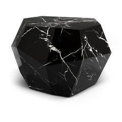 Organic geometric Nero Marquina Three Rocks medium coffee table by InsidherLand