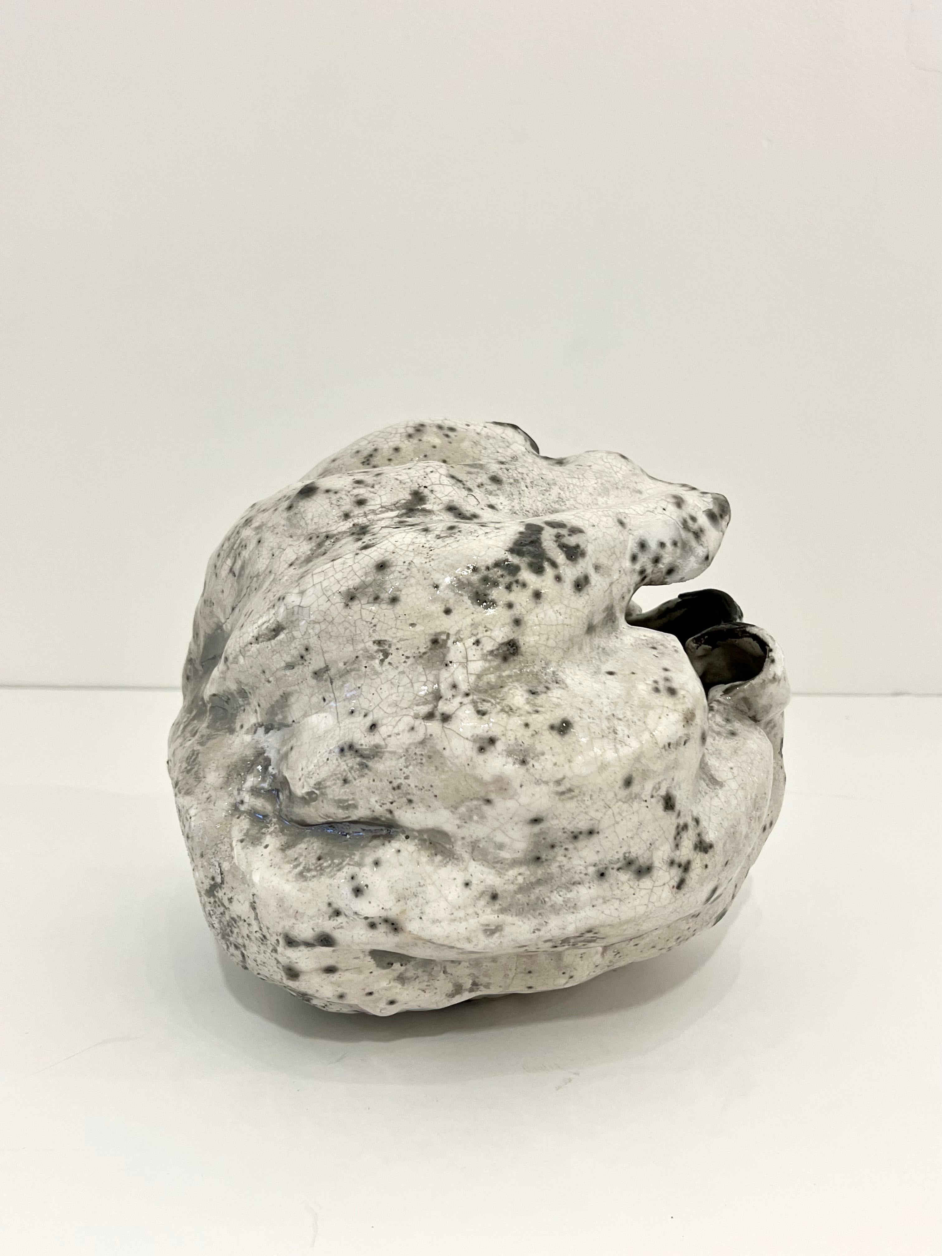 Danish Organic Glazed Vessel by Henrik Folsgaard For Sale