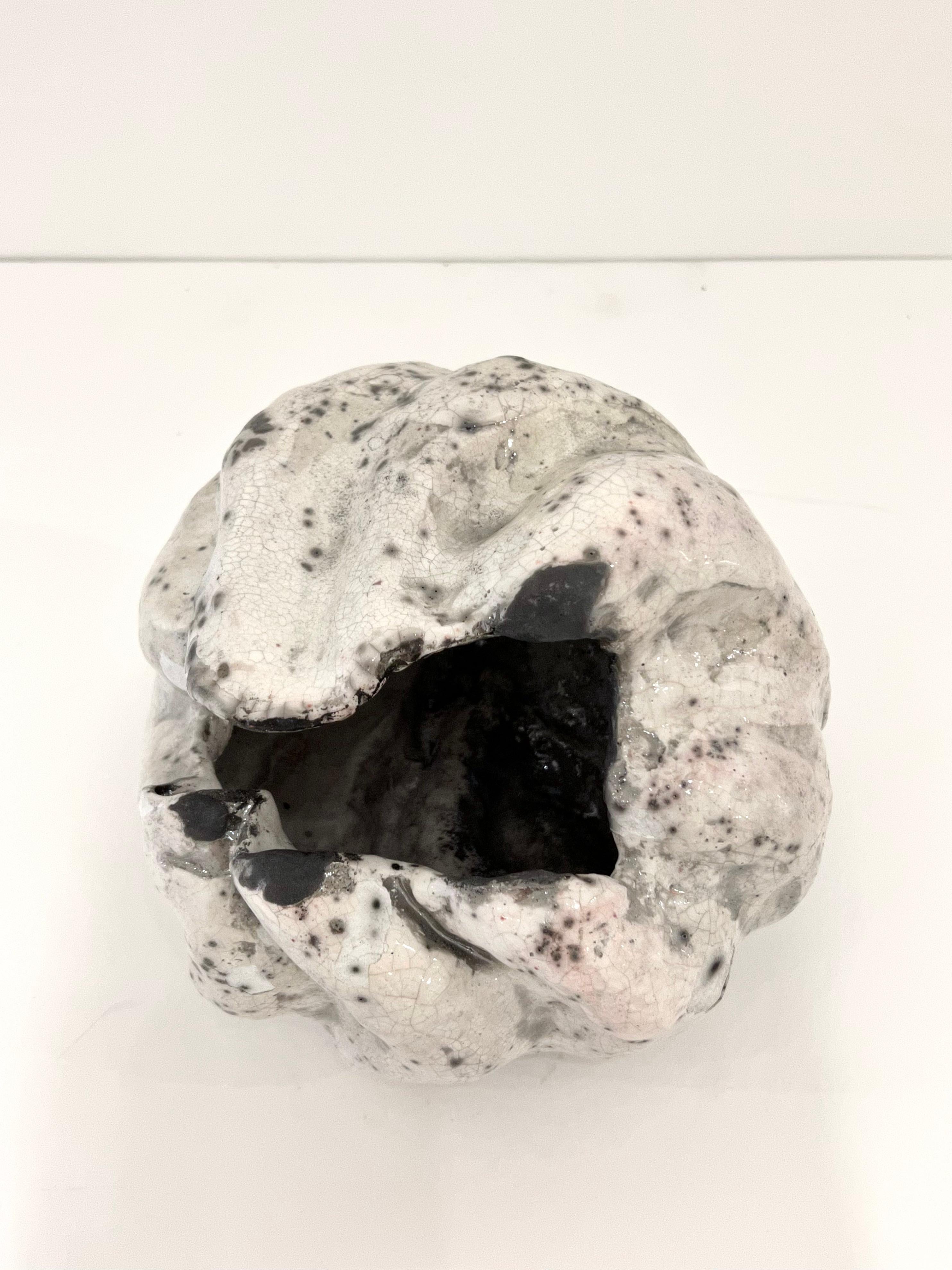 Contemporary Organic Glazed Vessel by Henrik Folsgaard For Sale
