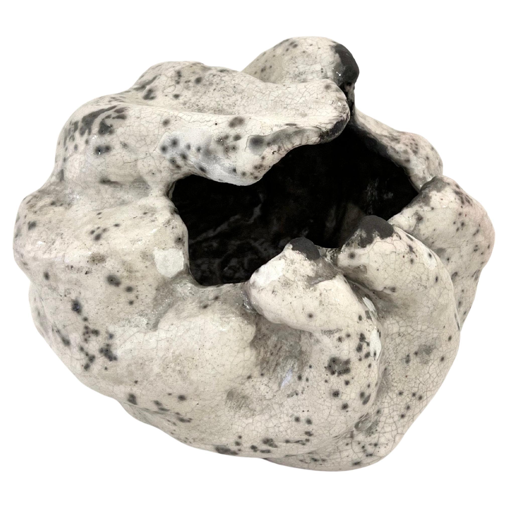 Organic Glazed Vessel by Henrik Folsgaard For Sale