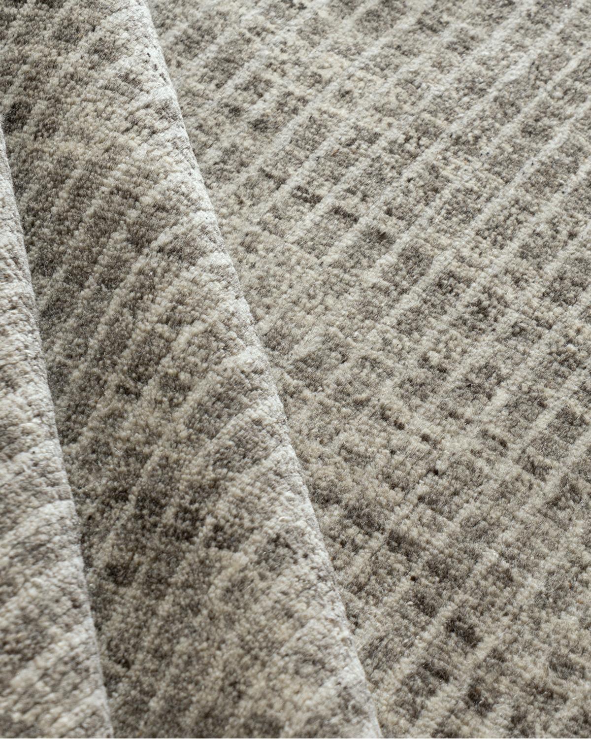 XXI secolo e contemporaneo Tappeto organico grigio notte contemporary  9' x 12' in vendita