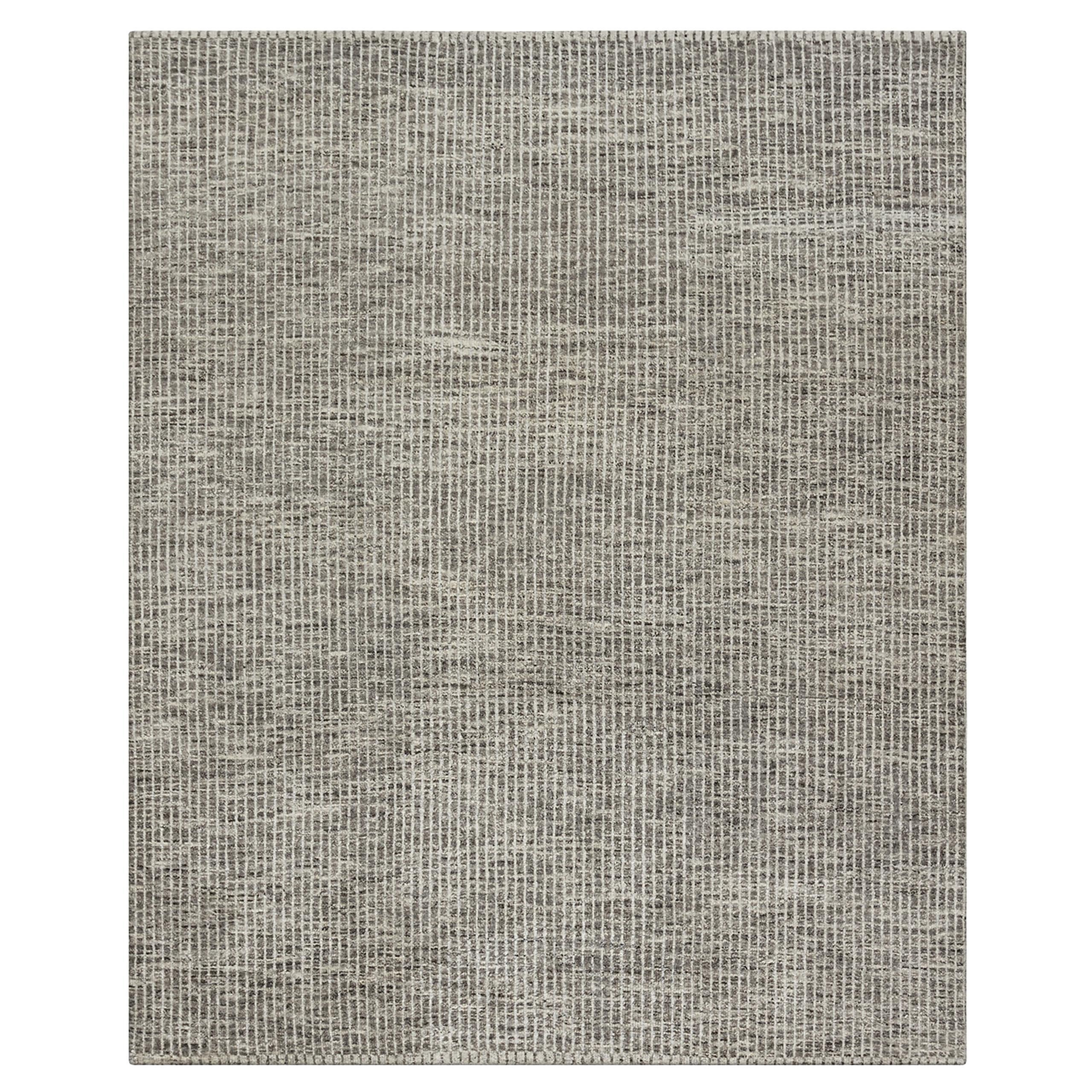 Organic Gray Night Tapis de sol contemporain  9' x 12' en vente