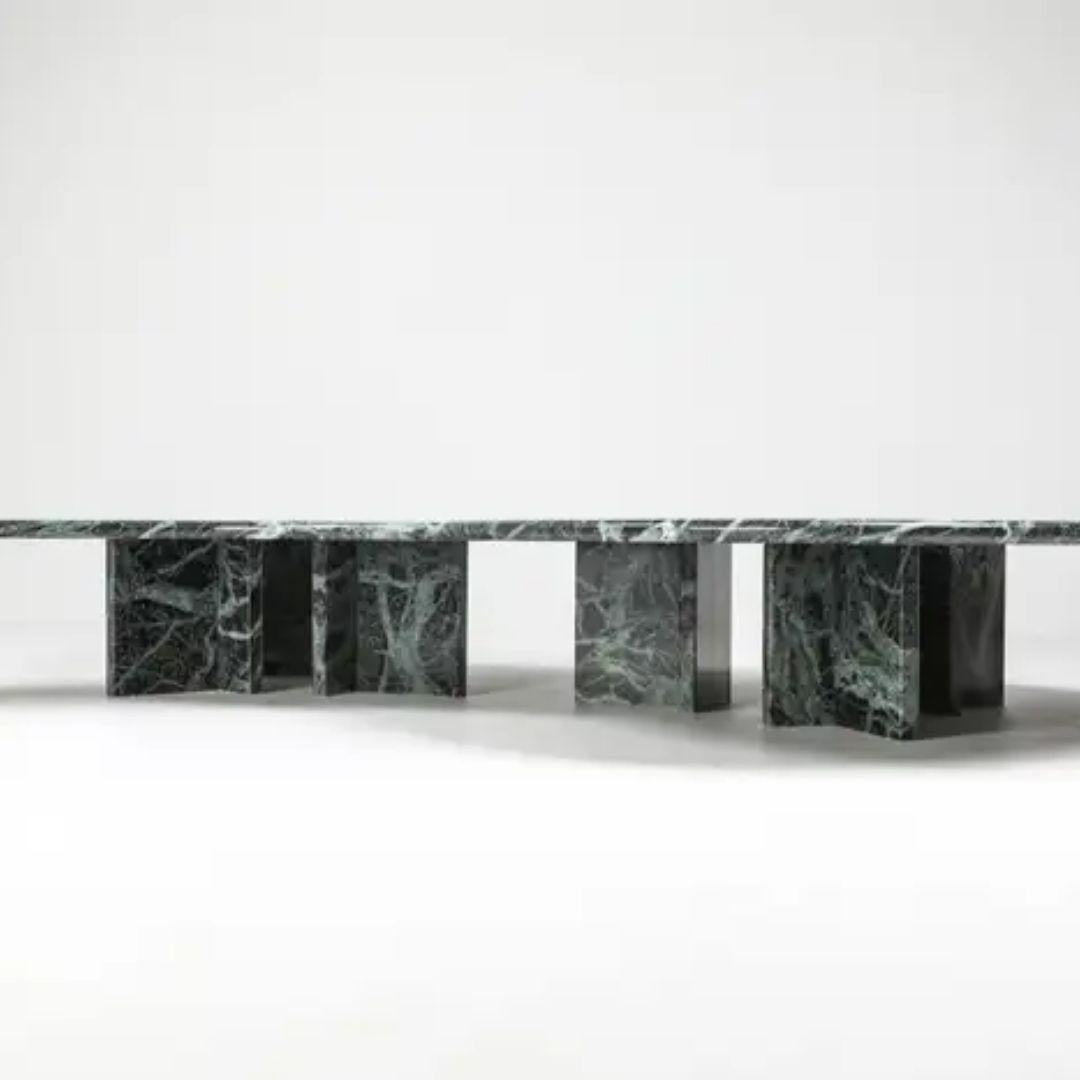 ORGANIC GREEN MARBLE COFFEE TABLES - Set of two In New Condition For Sale In Coulsdon, GB