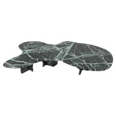 ORGANIC GREEN MARBLE COFFEE TABLES - Set of two