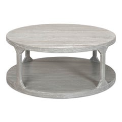 Organic Grey Round Coffee Table