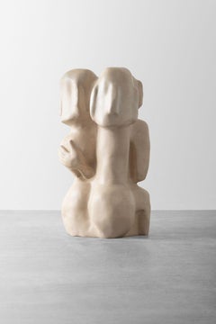 Organic Hand Carved Limestone Sculpture by Casey McCafferty