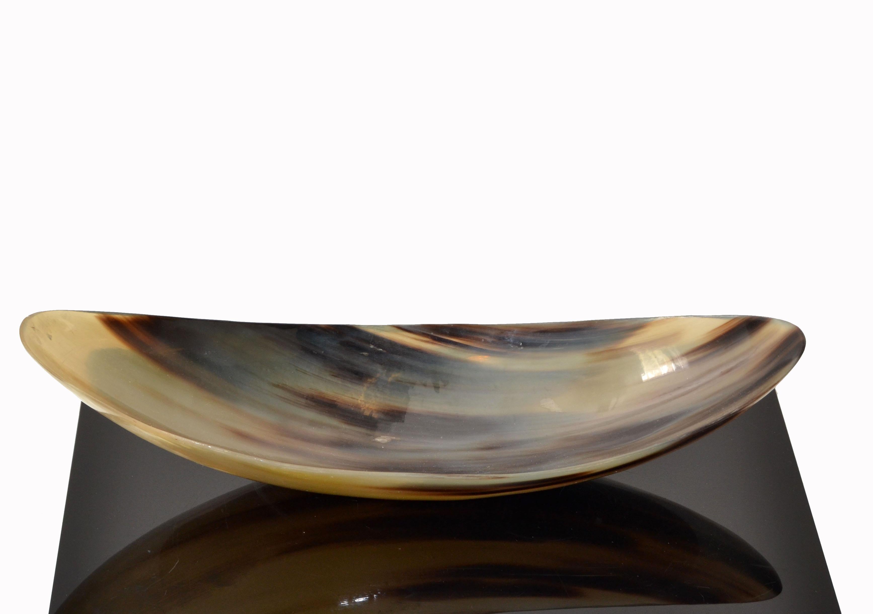 Organic Handmade Horn Bowl, Catchall, Vessel, Centerpiece Mid-Century Modern 6