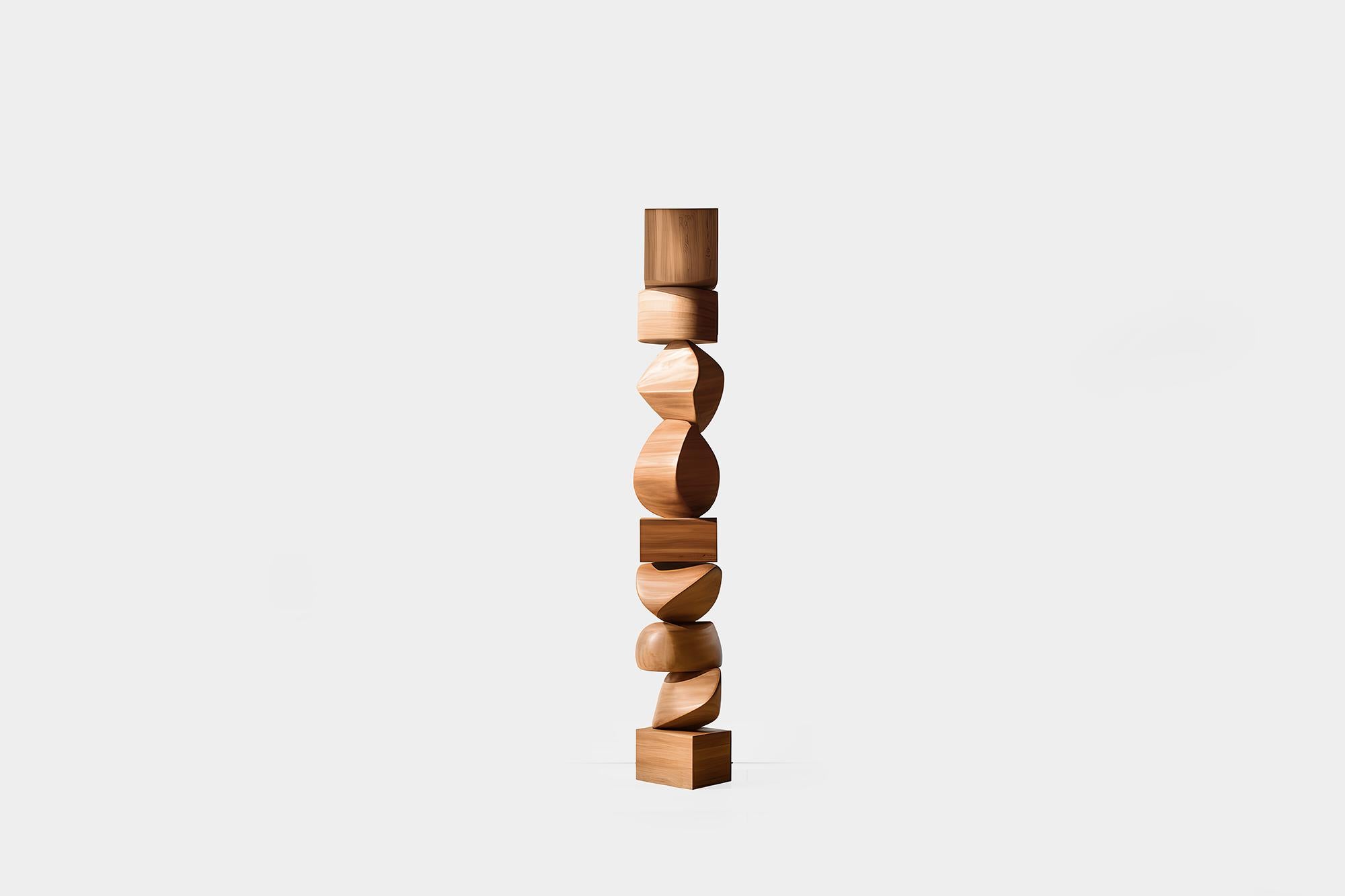 Messicano Armonia organica: Totem moderno in Wood Still Stand No77 di NONO, Escalona Design in vendita