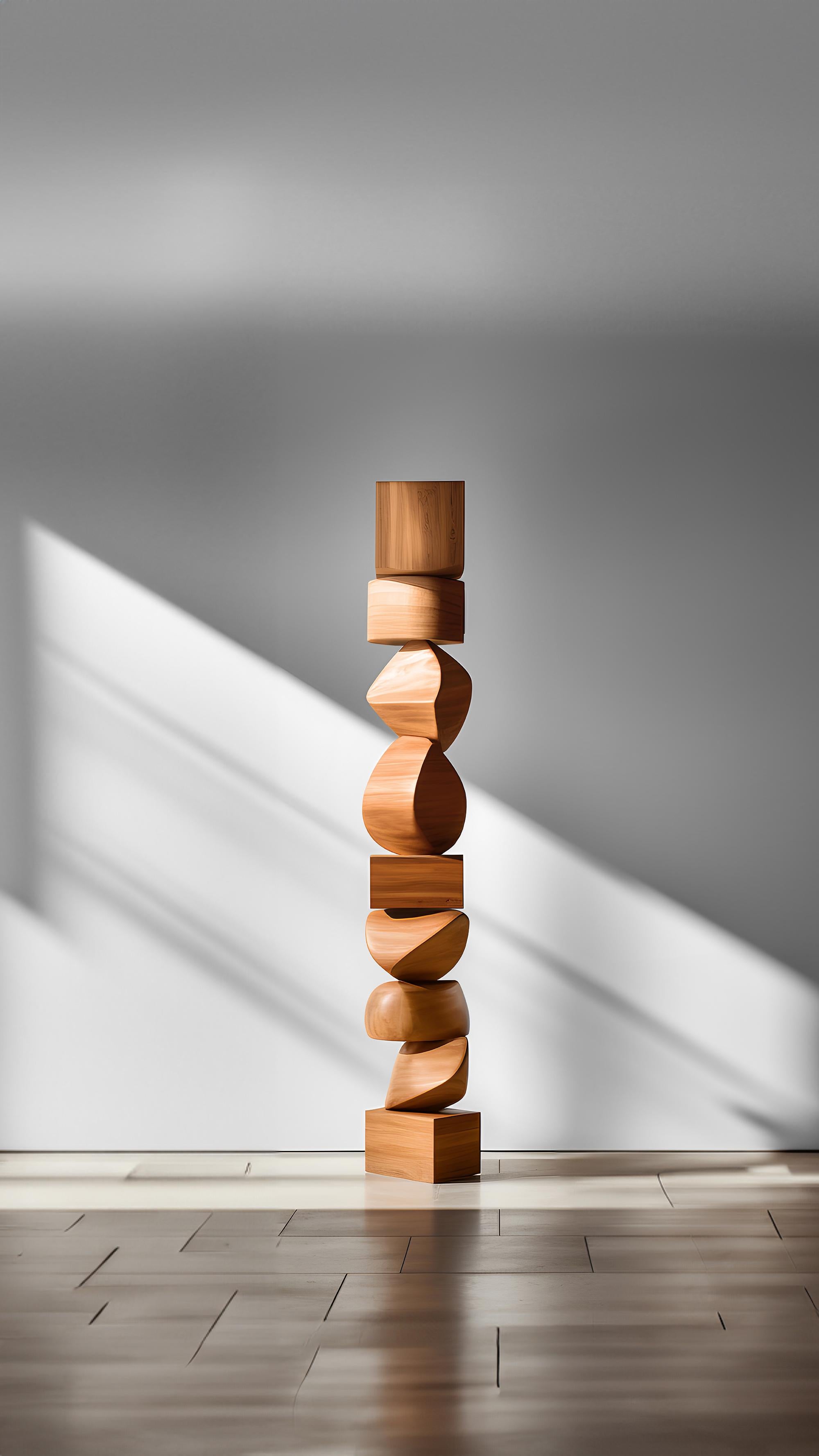 Fatto a mano Armonia organica: Totem moderno in Wood Still Stand No77 di NONO, Escalona Design in vendita