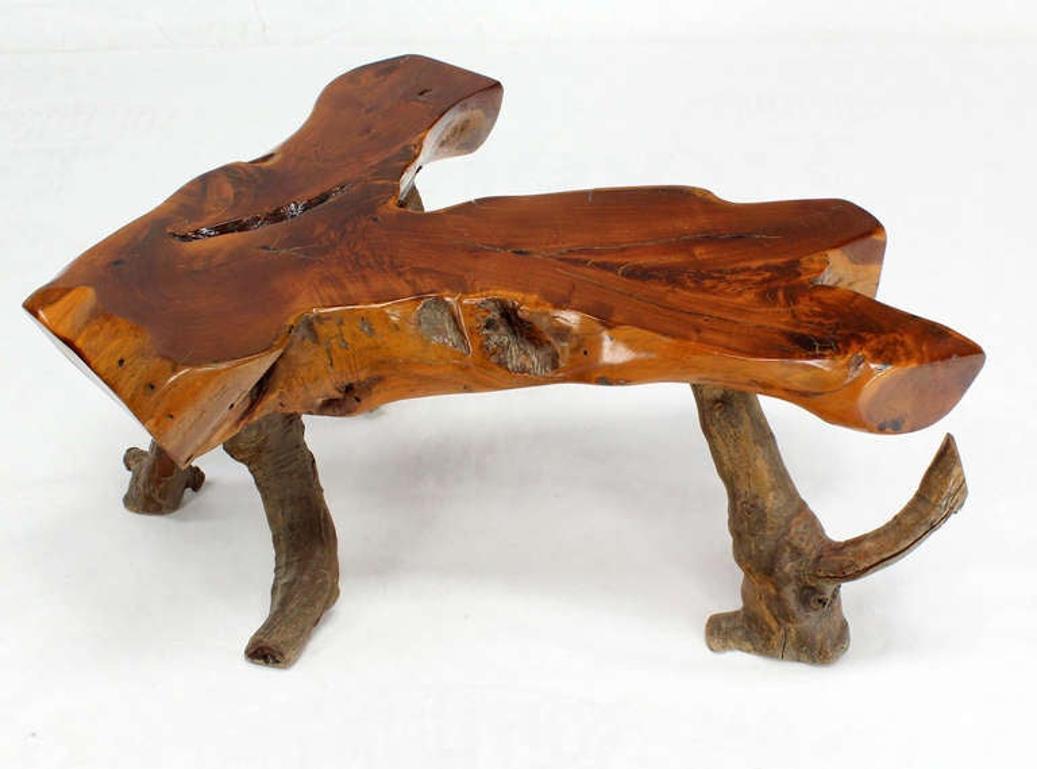 driftwood base coffee table