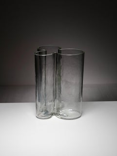 Große organische Vase aus Murano-Glas von Alfredo Barbini für Barbini, Italien, 1970er Jahre