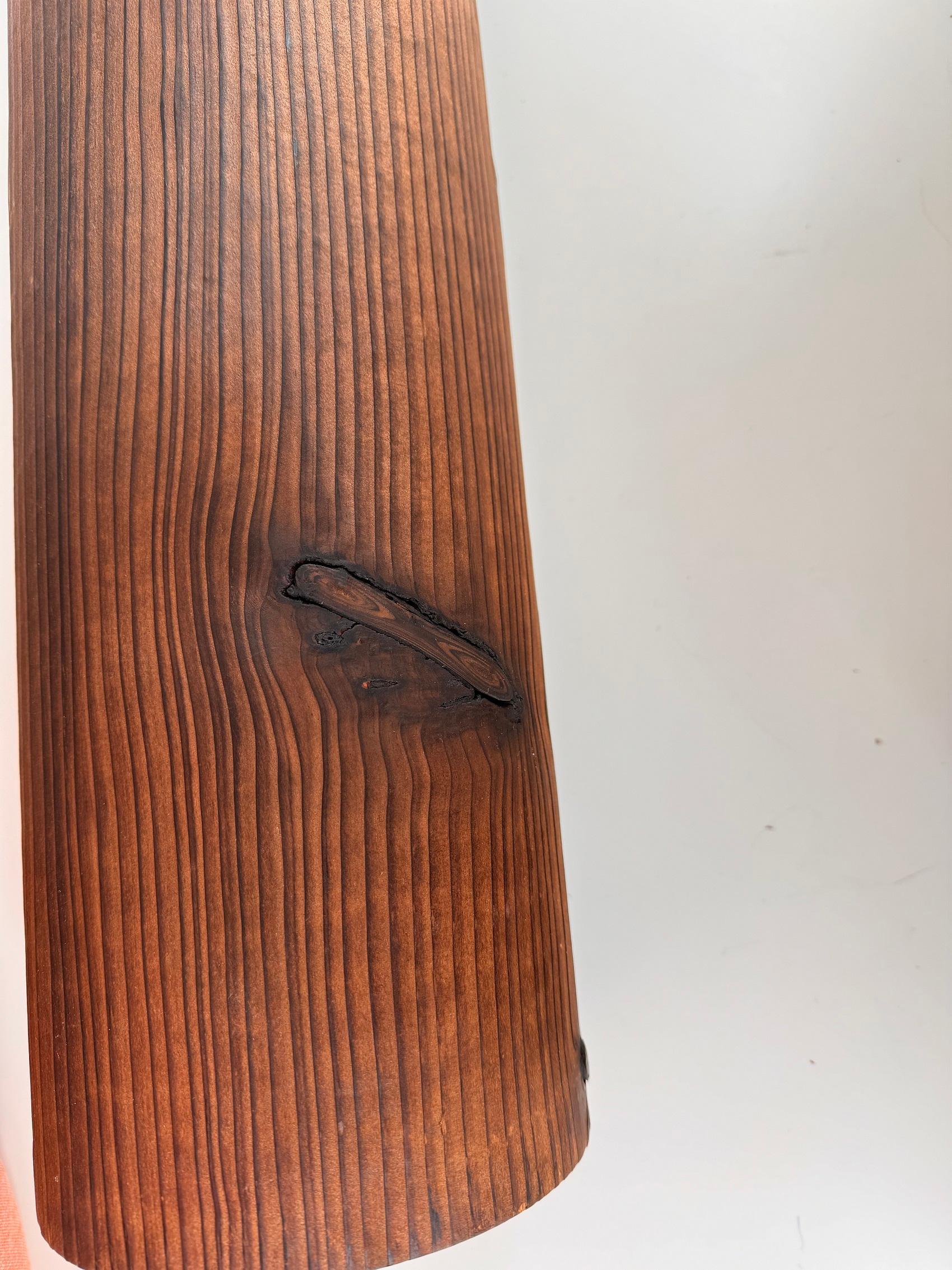Apliques Orgánicos de Tronco de Pino y Esfera de Cristal, Mediados del Siglo XX, Años 70 en venta 5