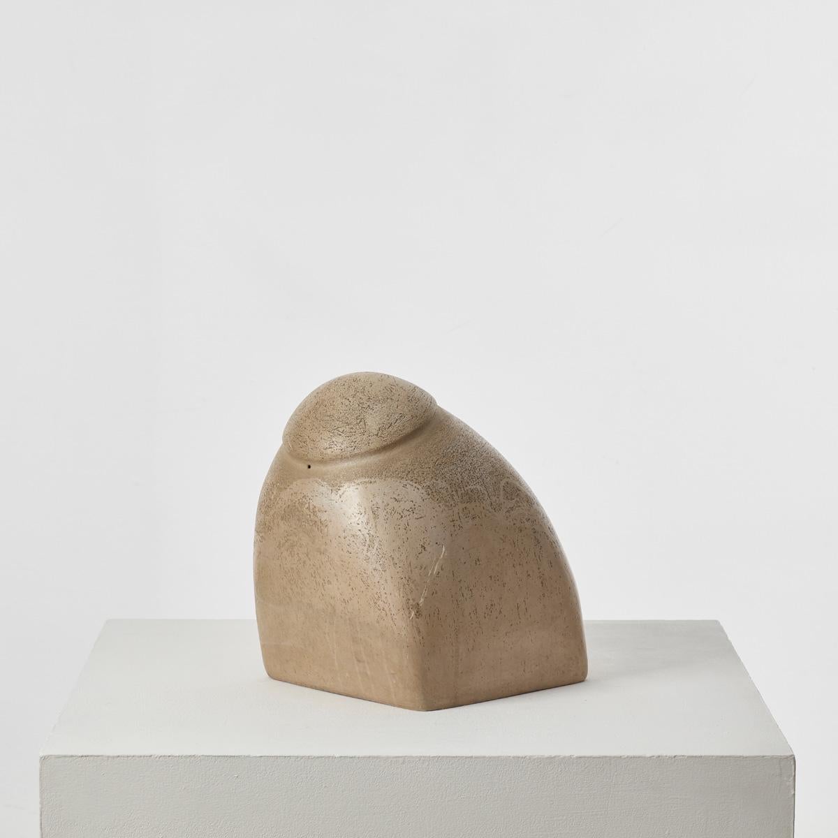 Stoneware Organic leaning sculpture, UK, 20th C - previously owned by Sir Terence Conran For Sale