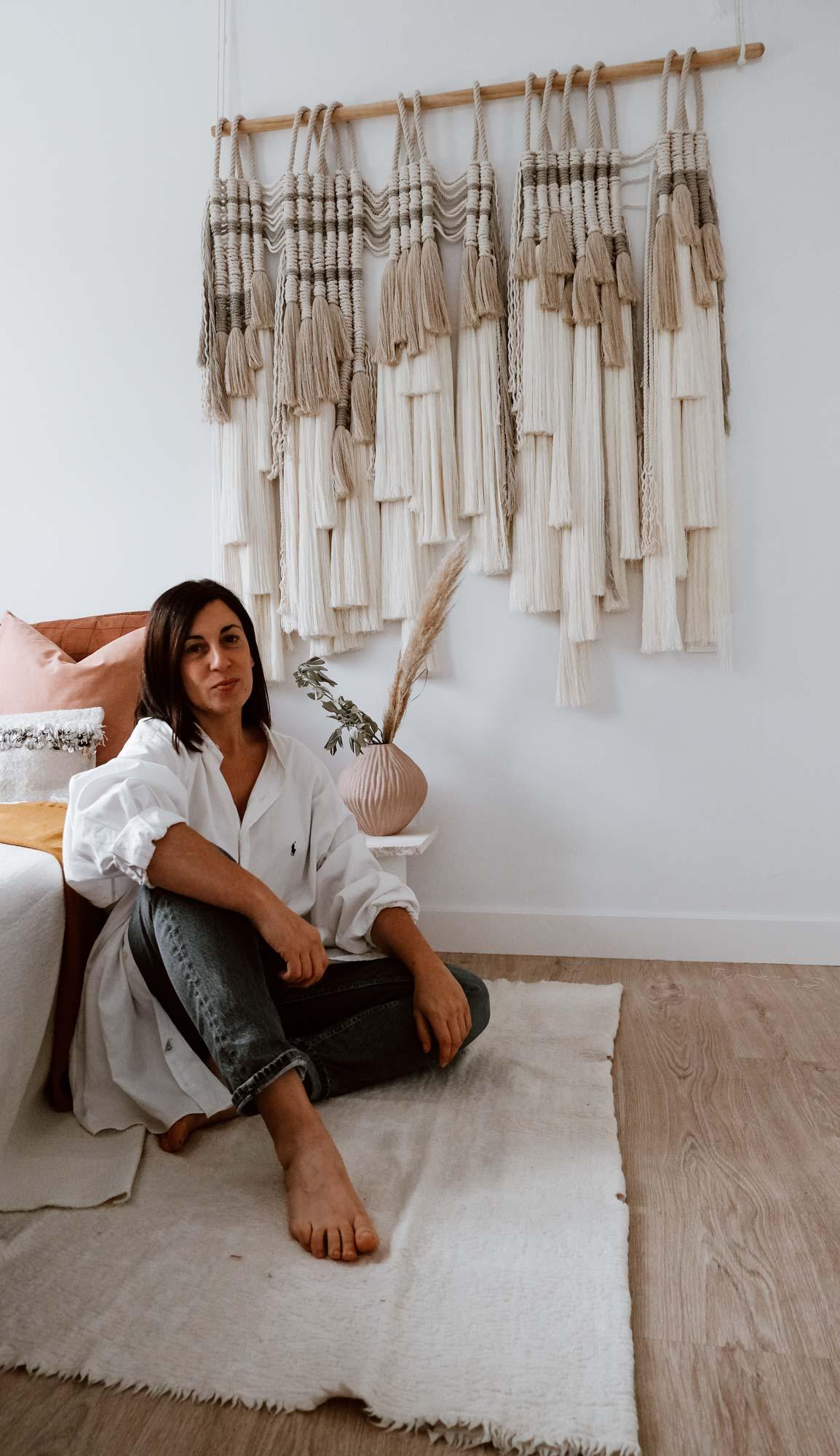 I created this Macrame wall hanging as a need to offer something unique, new and special. 
My idea was an Contemporary style in Neutral Tones to fit in different spaces styles, adding a sophisticated touch and also a super textural feel to the