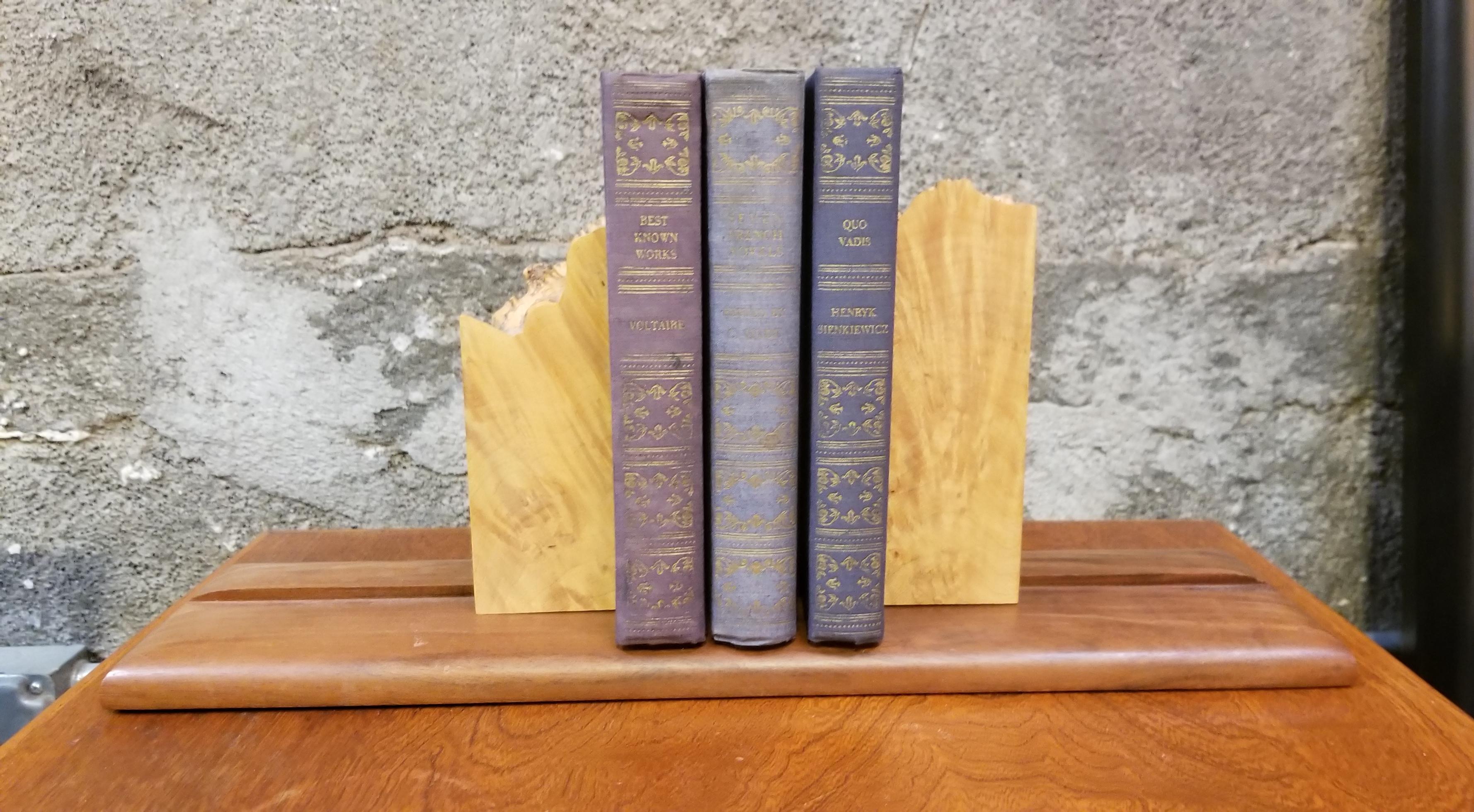 20th Century Organic Live Edge Bookends by Michael Elkan For Sale