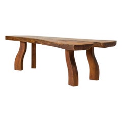 Vintage Organic Live Edge Elm Coffee Table by Carl-Axel Beijbom for Simmlingegården