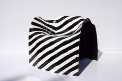 Organic Loop Stripes Chair in Hand-Painted Fiberglass Composite by Julian Mayor