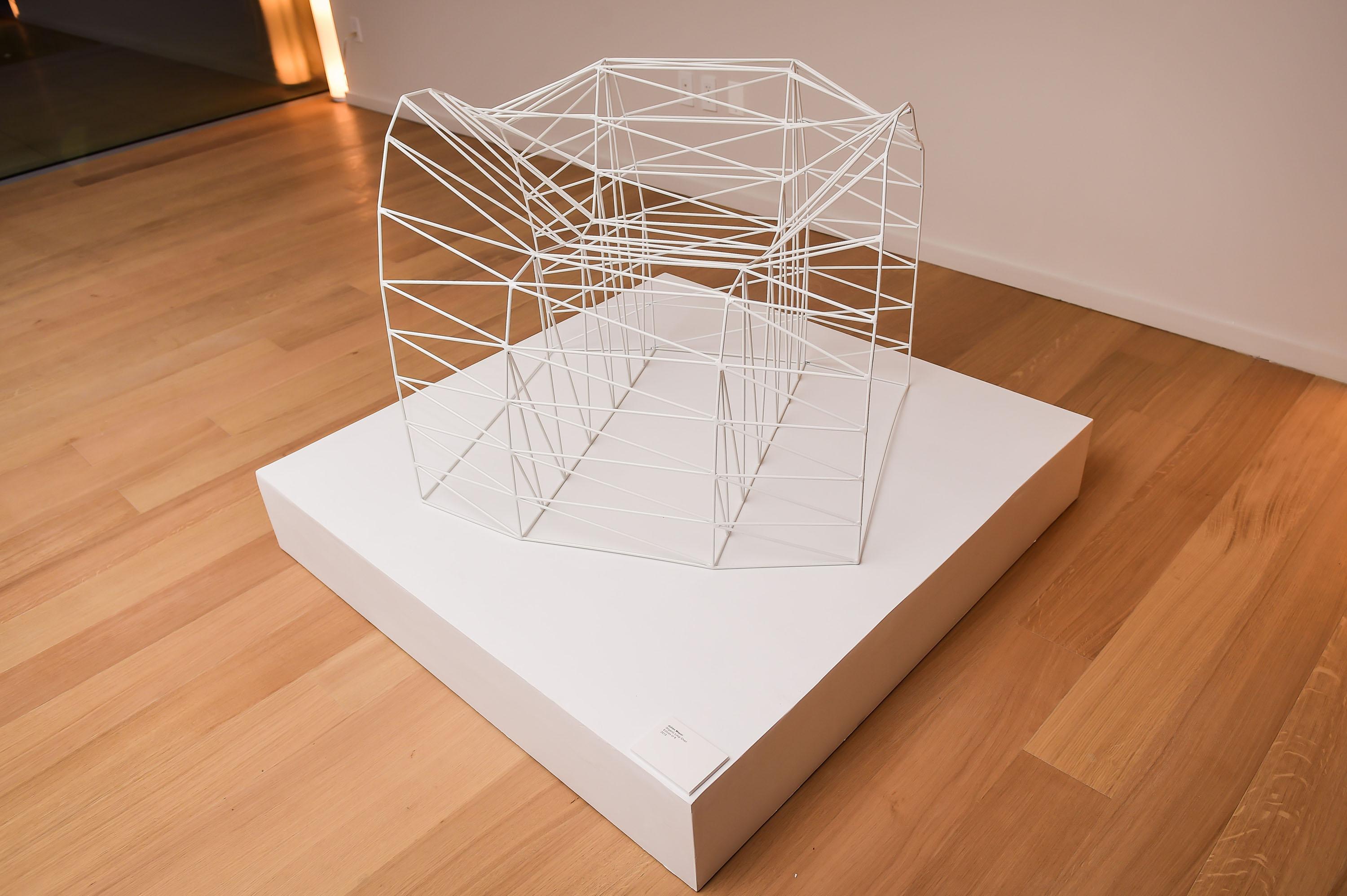 Postmoderno Sedia Organic Loop Wireframe in acciaio inox verniciato a polvere di Julian Mayor in vendita