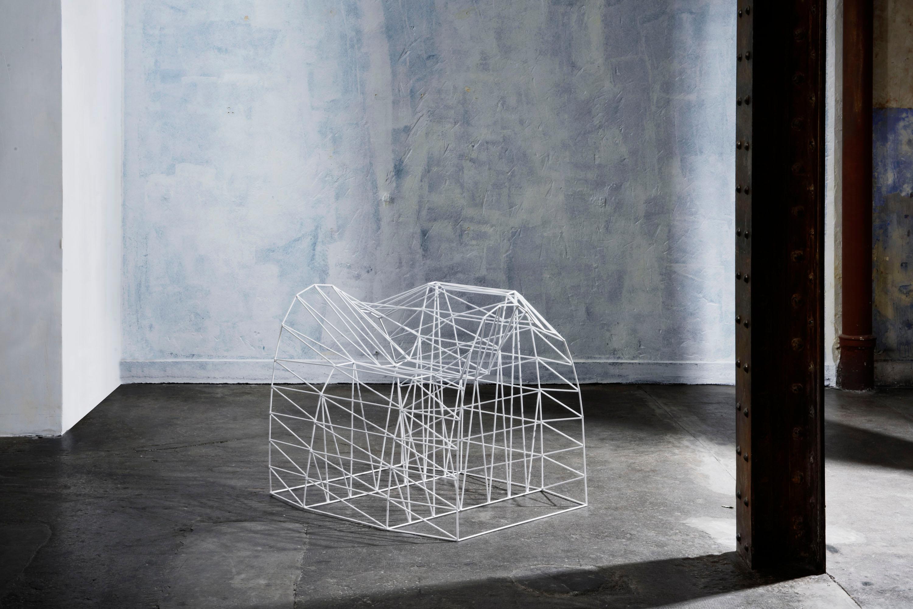 Sedia Organic Loop Wireframe in acciaio inox verniciato a polvere di Julian Mayor In condizioni Nuovo in vendita a Geneve, CH