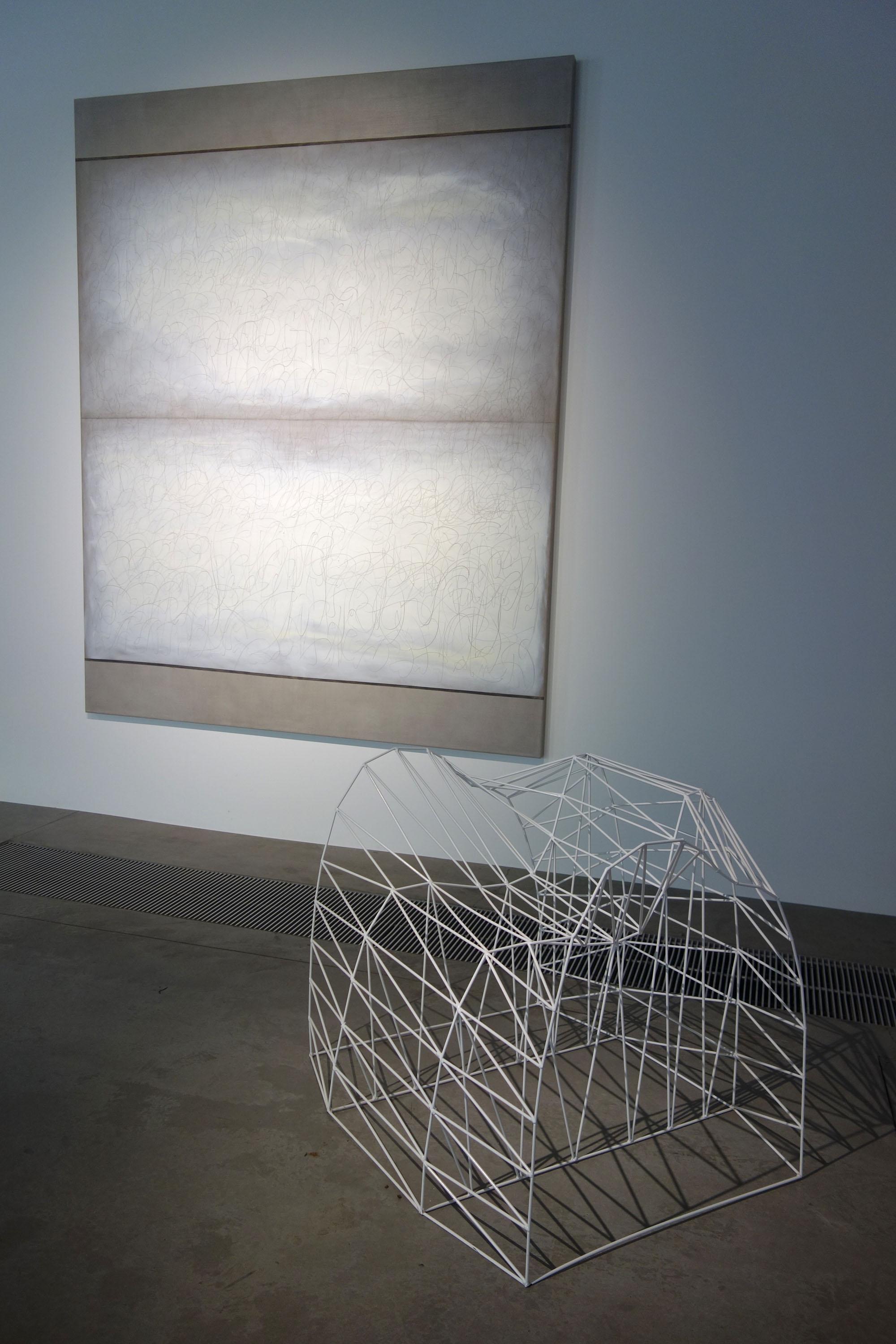 Sedia Organic Loop Wireframe in acciaio inox verniciato a polvere di Julian Mayor in vendita 1