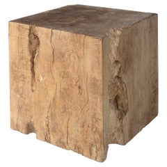 Table d'appoint en bloc de litchi bio