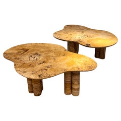 Organic Marble Coffe Tables By Jean Frederic Bourdier