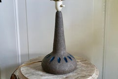 Organic Mid-Century Brutalist Ceramic Table Lamp