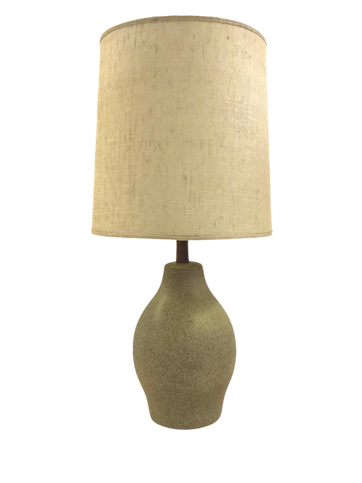 Organic Mid-Century Modern Martz Ceramic Table Lamp 5