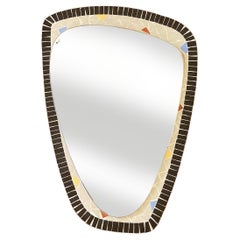 Organic Mid-Century Mosaic Mirror Asymmetrical 50s - 60s, West Germany